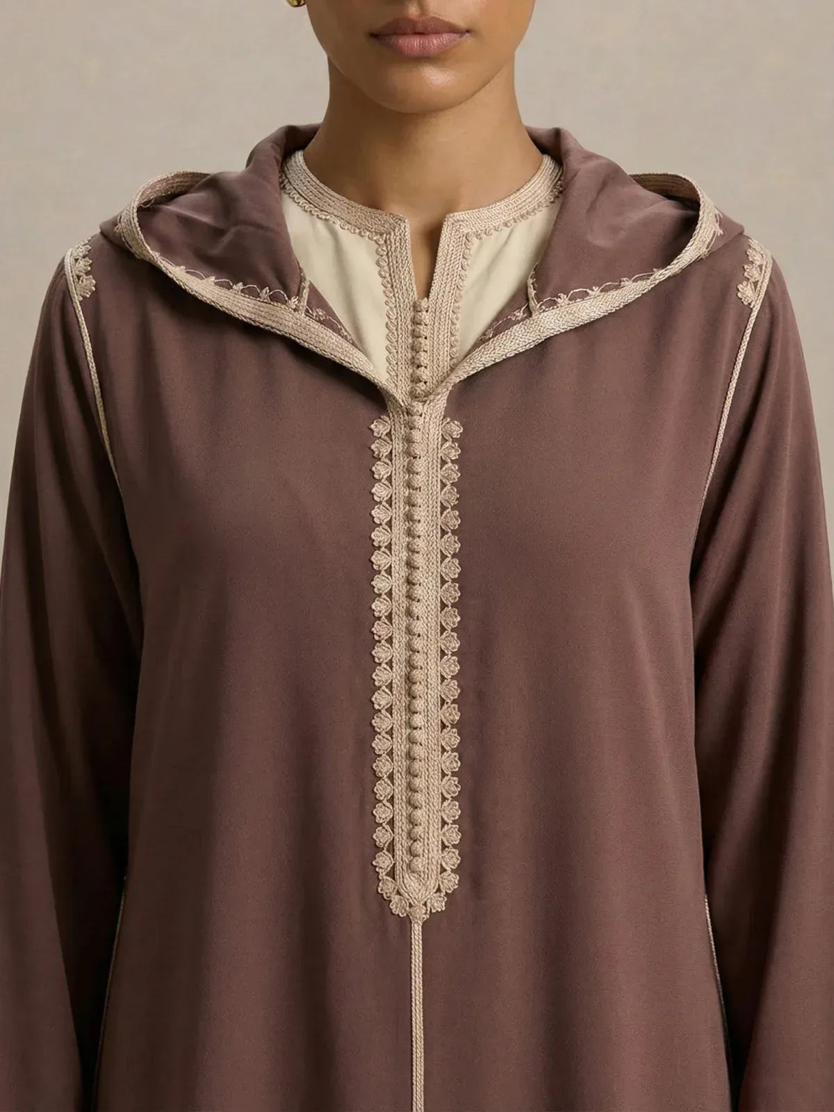 Beige djellaba (2-delig)