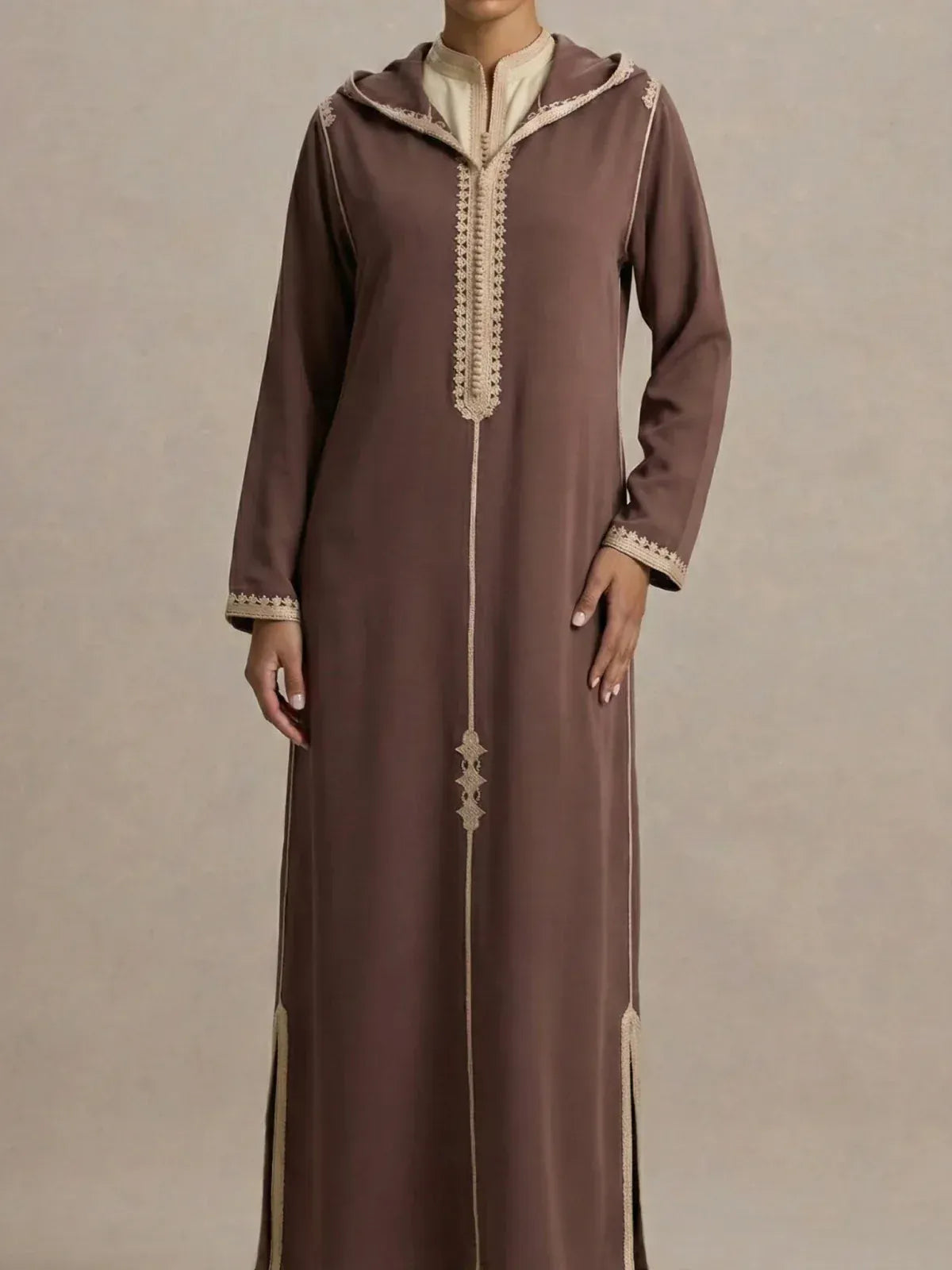 Beige djellaba (2-delig)