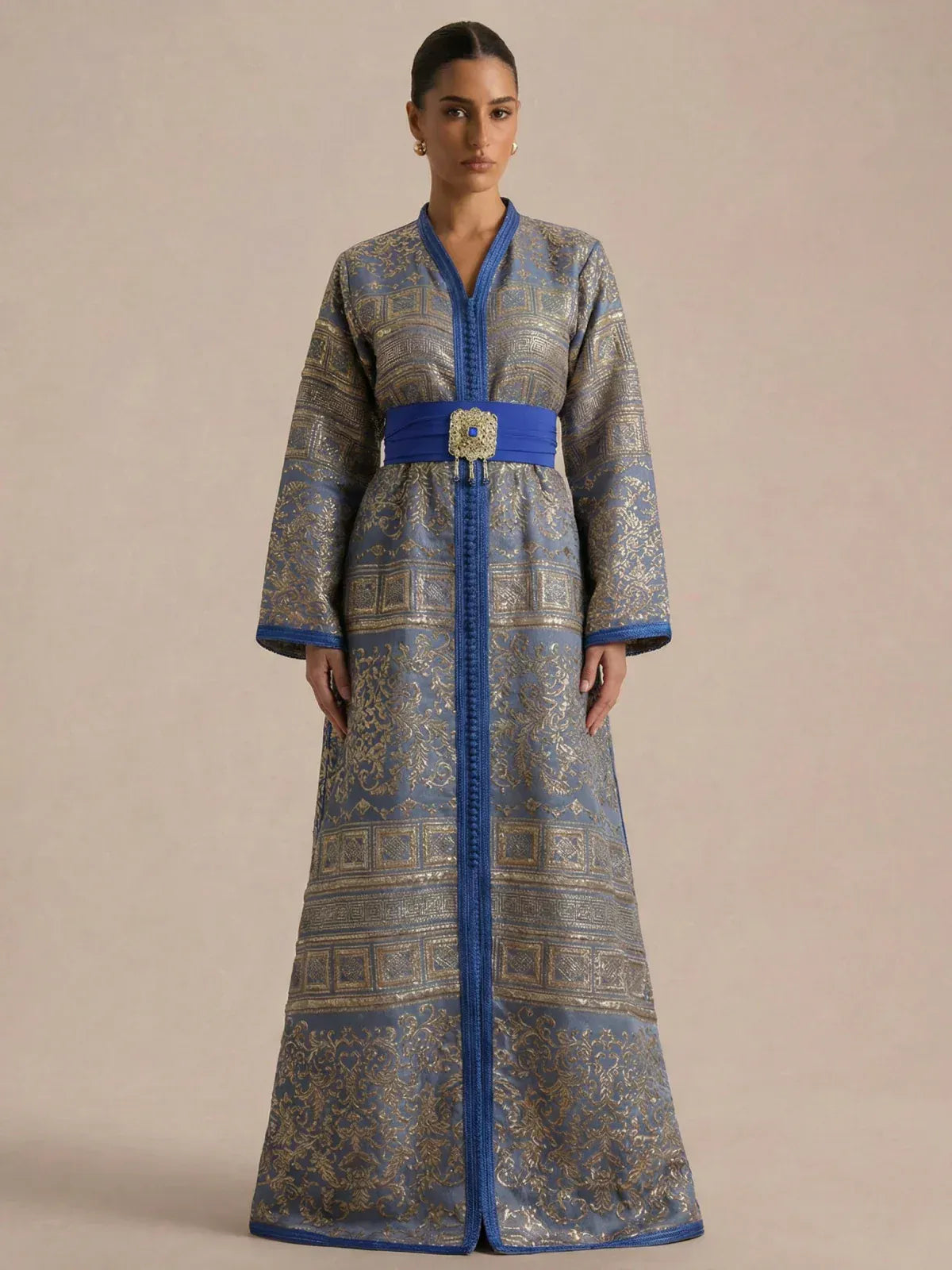 Eenvoudige Blauwe kaftan