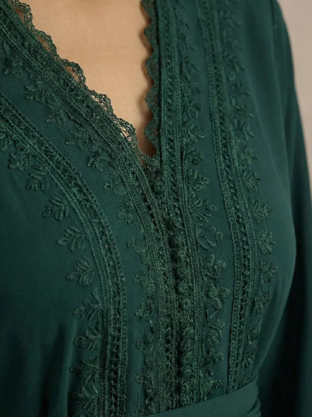 Groene Marokkaanse kaftan