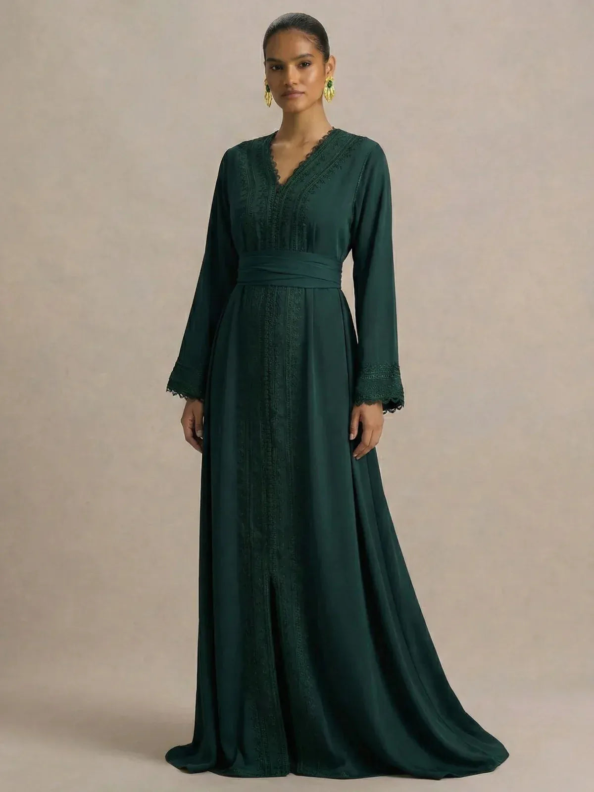 Groene Marokkaanse kaftan