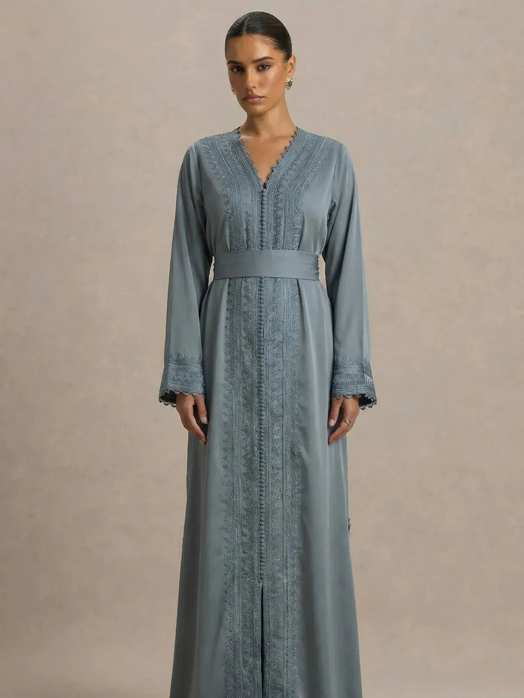 Kaftan Blauw Grijs
