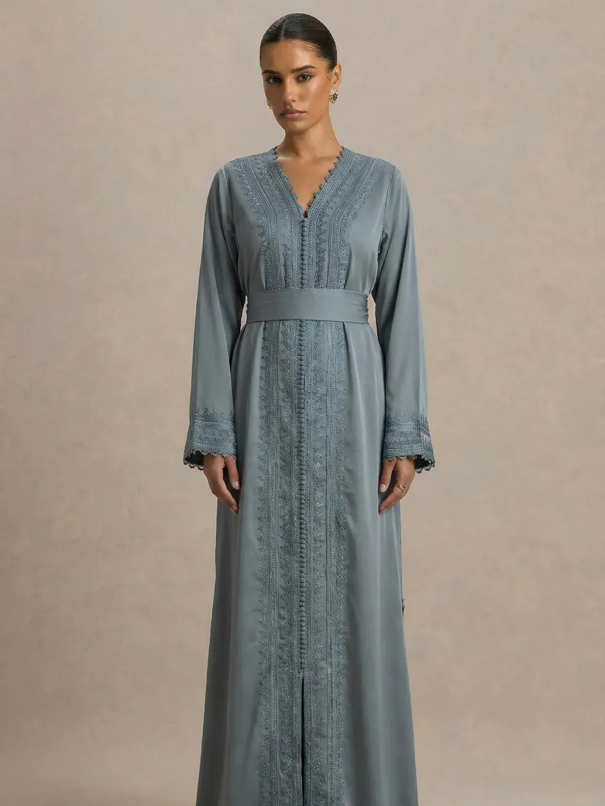 Kaftan Blauw Grijs