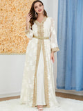 Kaftan Bruiloft Wit en Goud
