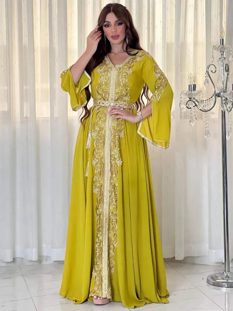 Kaftan Geel Mosterd