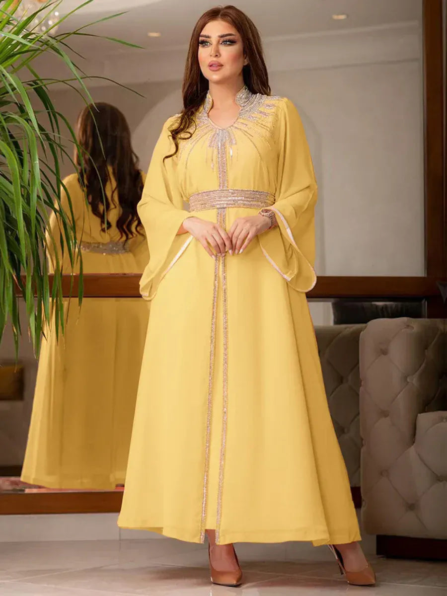 Kaftan Gele Pastel