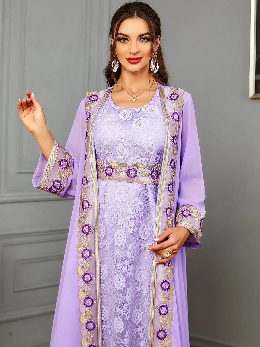 Kaftan Roze Fuchsia