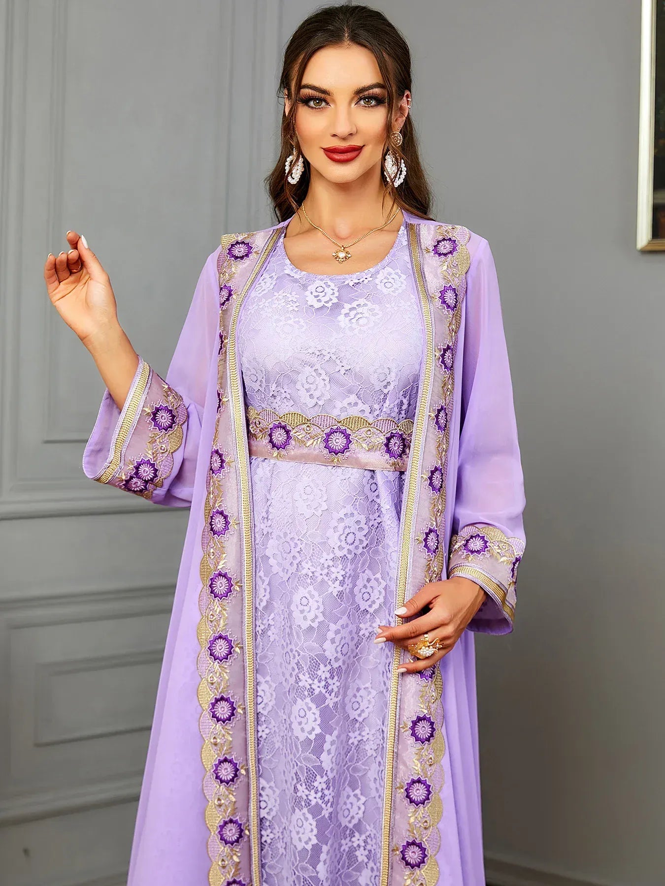 Kaftan Roze Fuchsia