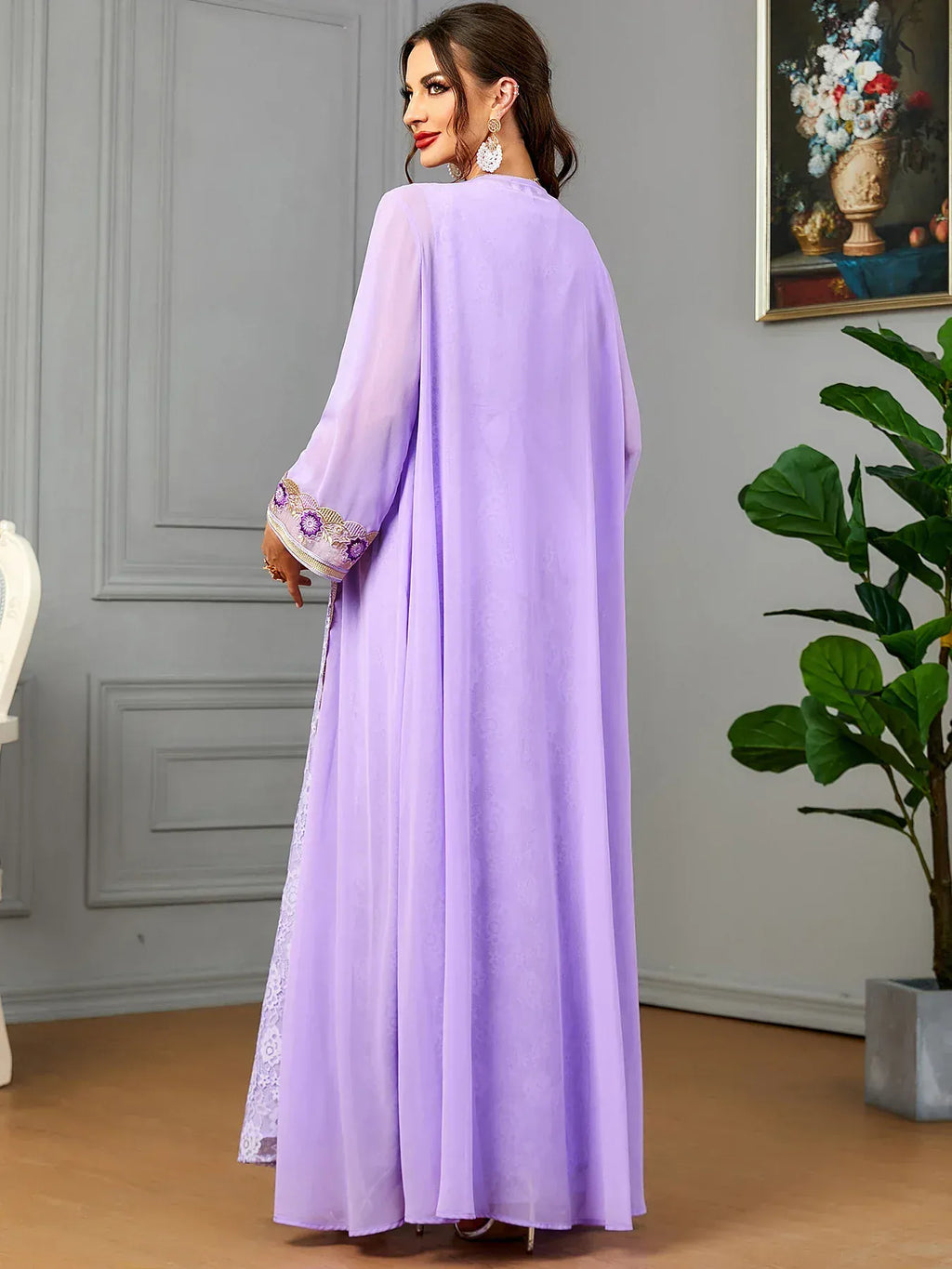 Kaftan Roze Fuchsia