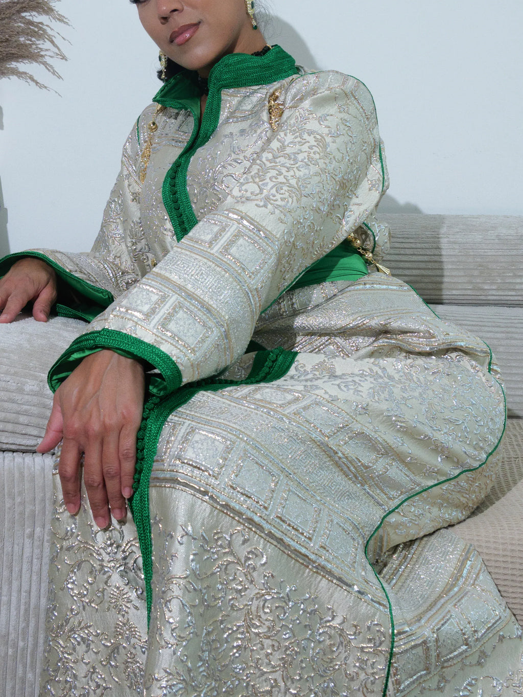 Lichtgroene kaftan