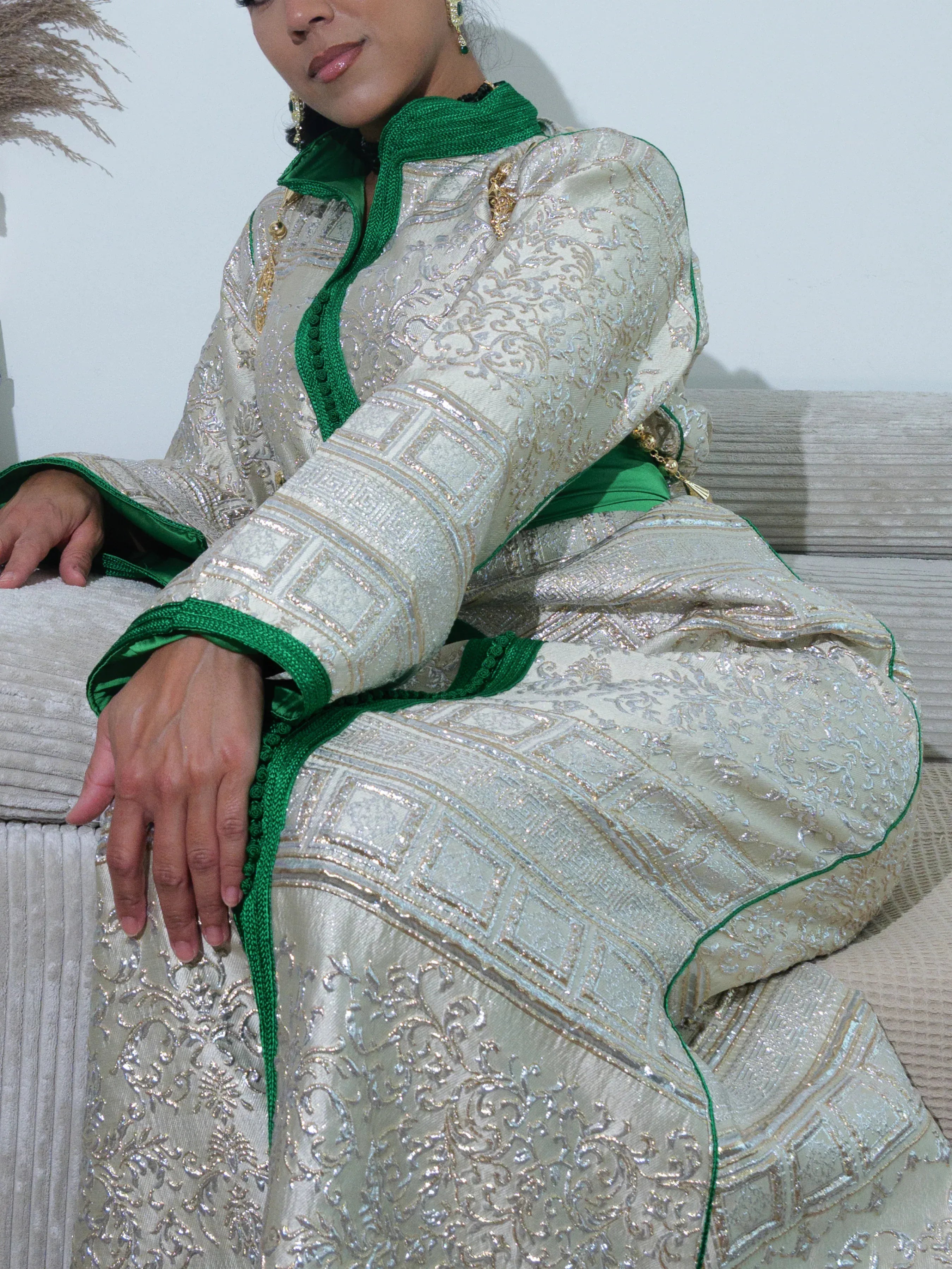 Lichtgroene kaftan