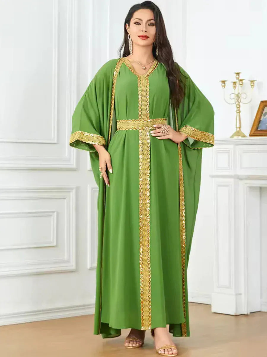 Lichtgroene kaftan