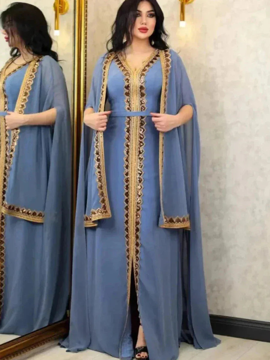 Lichtpaarse kaftan
