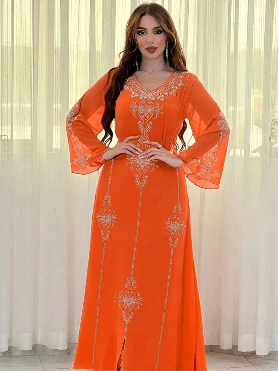 Marokkaanse kaftan Oranje