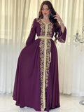 Paarse en Gouden kaftan