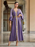 Paarse Marokkaanse kaftan