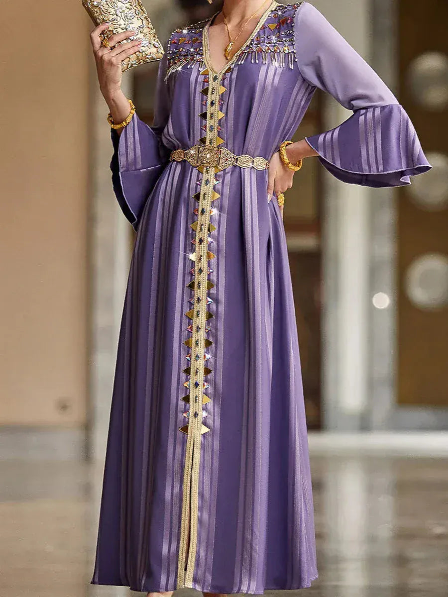 Paarse Marokkaanse kaftan
