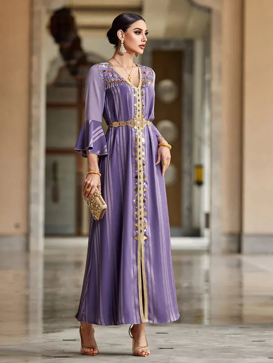 Paarse Marokkaanse kaftan