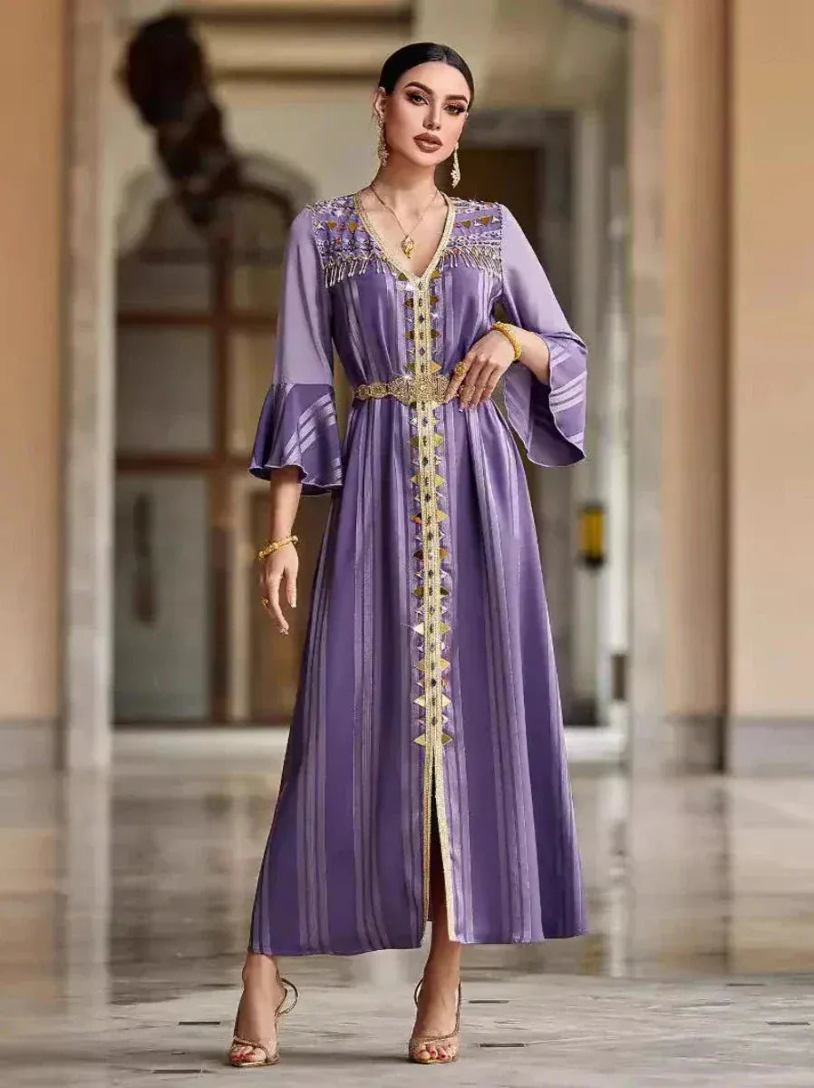 Paarse Marokkaanse kaftan