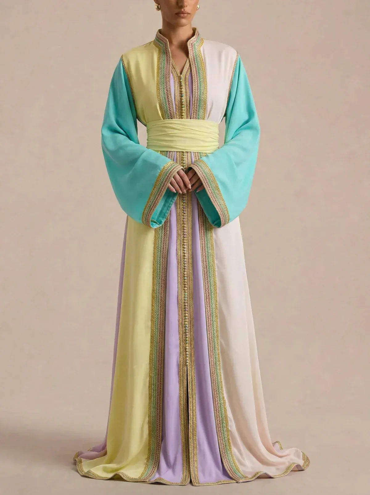 Pastel Paarse kaftan
