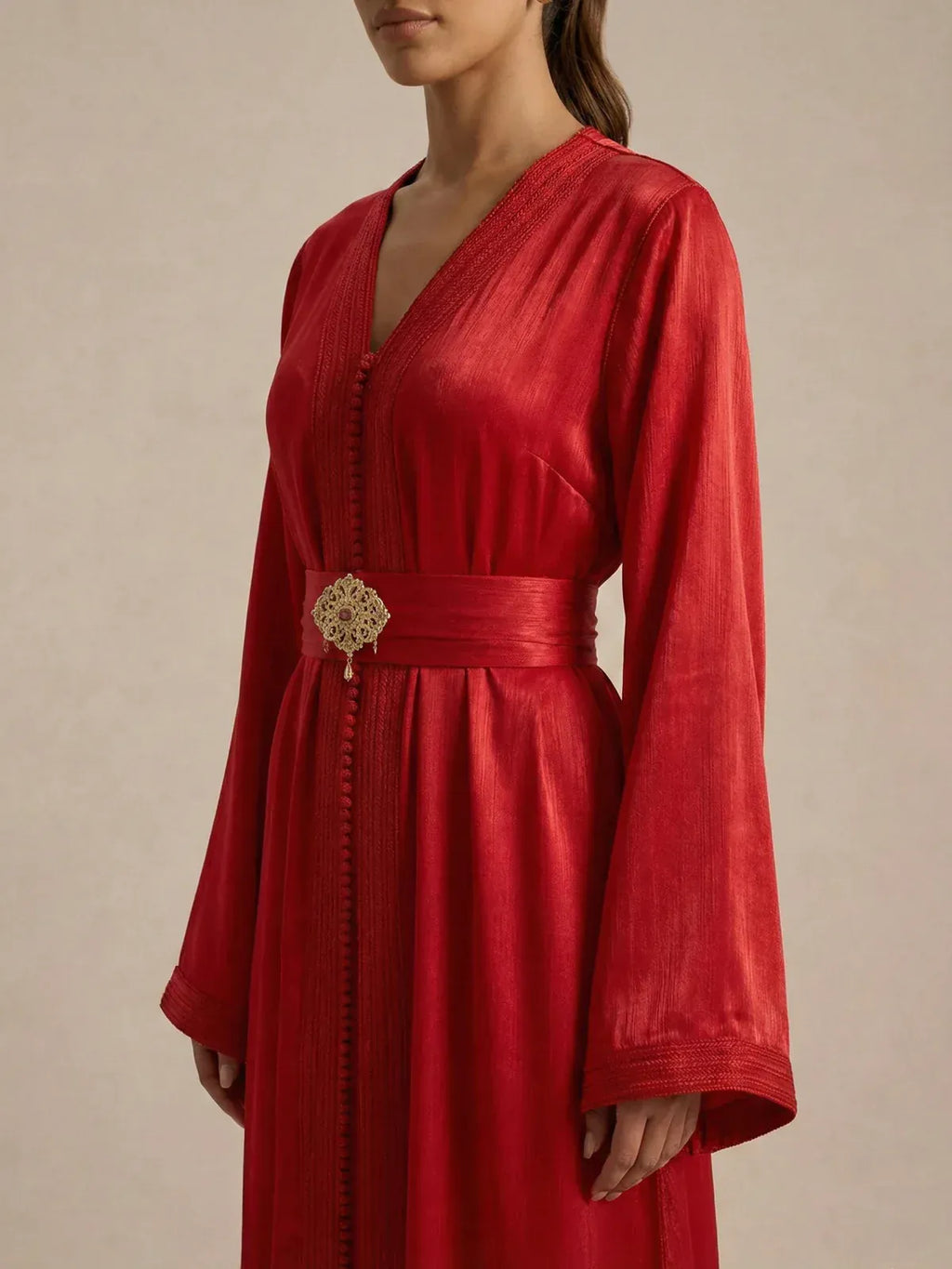 Rode Bruiloft kaftan