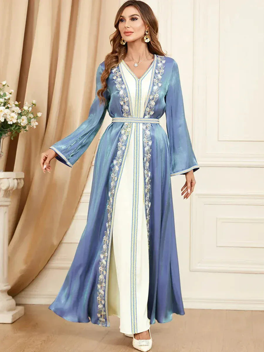 Witte en Blauwe kaftan