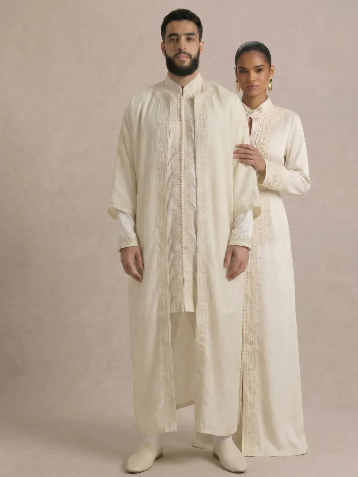 Witte Marokkaanse kaftan