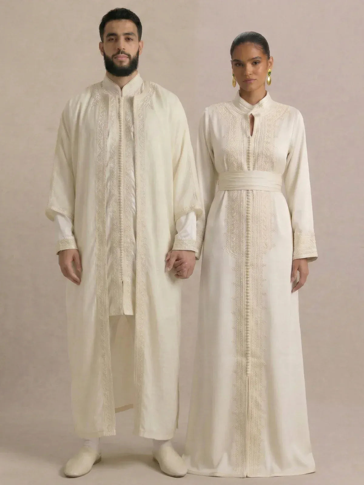Witte Marokkaanse kaftan