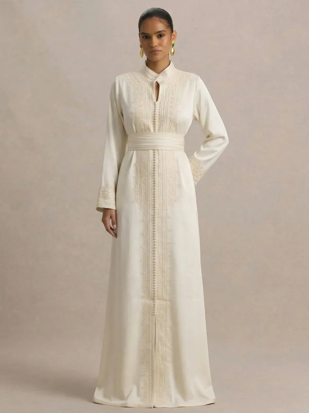 Witte Marokkaanse kaftan