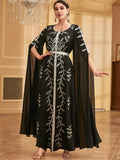 Zwarte en Zilveren kaftan