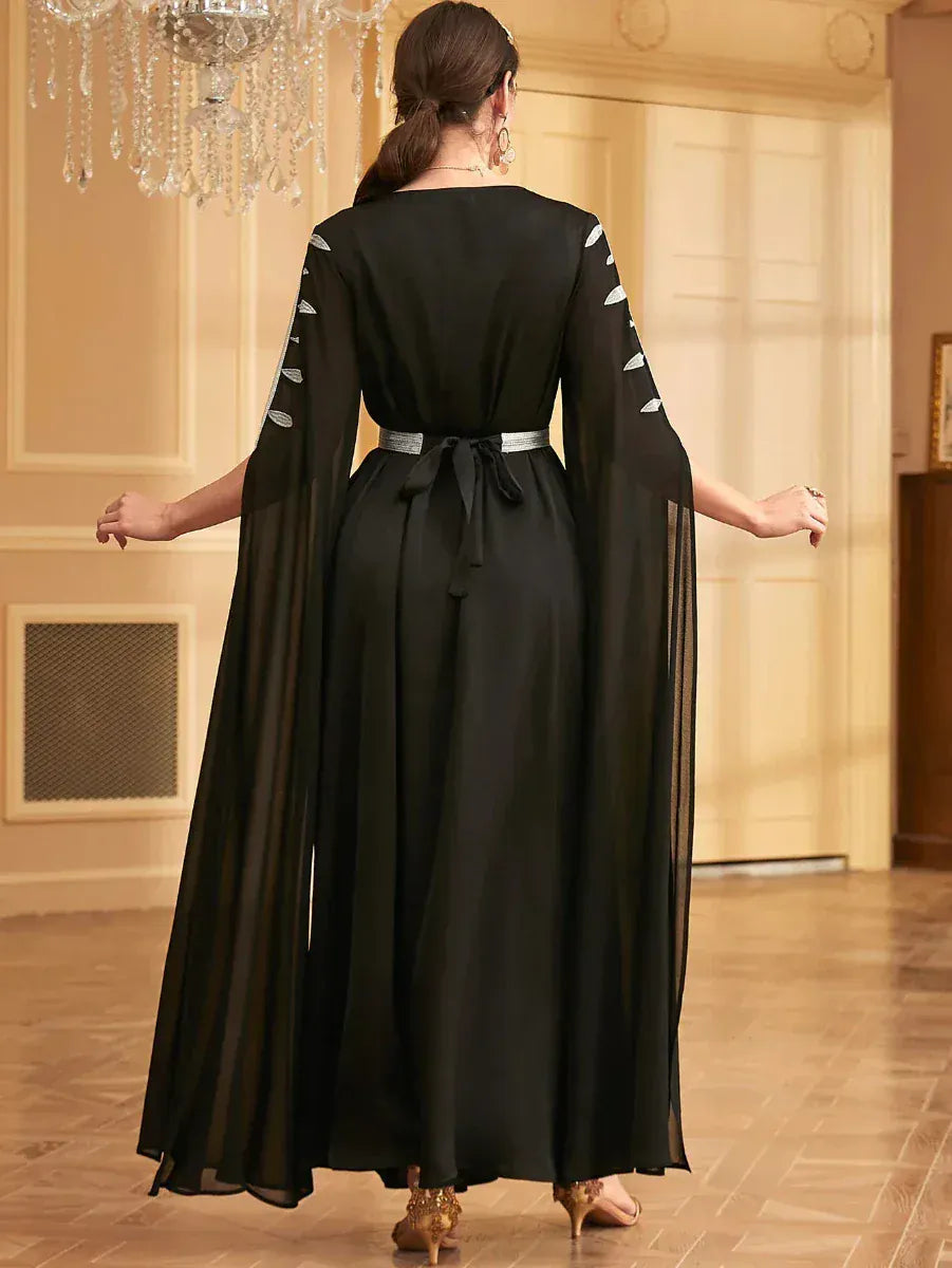 Zwarte en Zilveren kaftan
